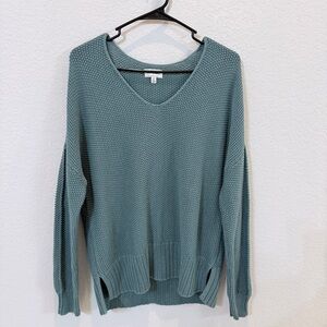 Lucky Brand Teal V-Neck Sweater